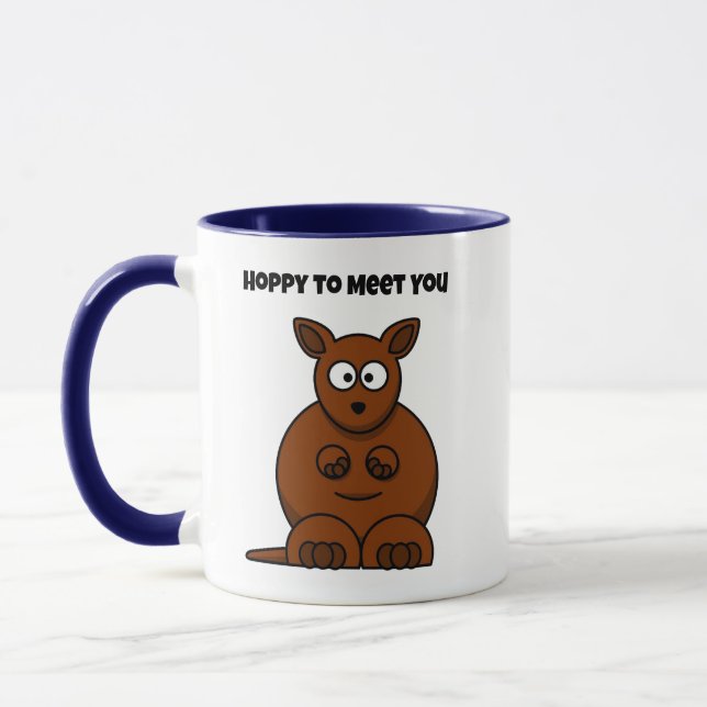 Caneca Hoppy para conhecê-lo Cartoon Engraçado (Esquerda)