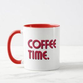 Caneca Hora do Café | Café Simples Minimalista Diário