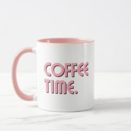 Caneca Hora do Café | Café Simples Minimalista Diário