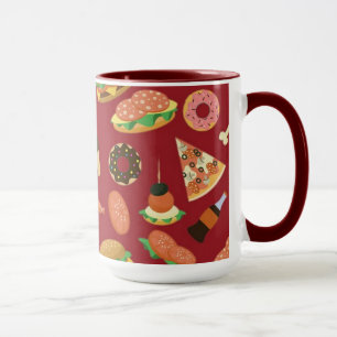 Caneca Hora do snack - Mug de café vermelho