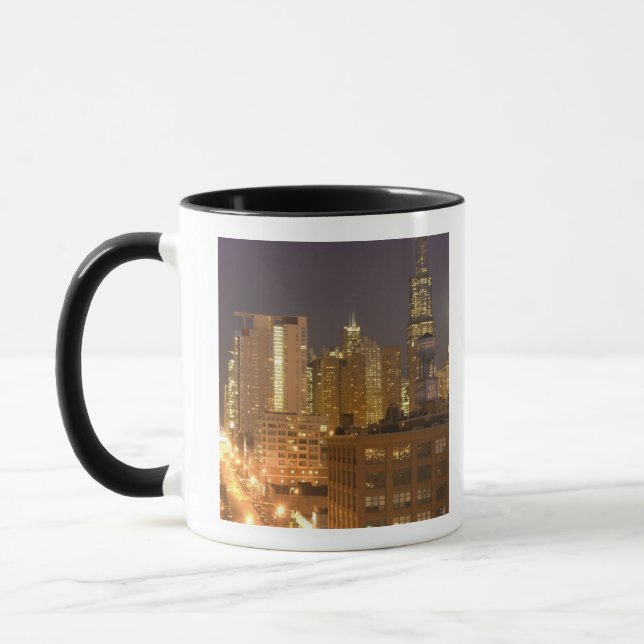 Caneca Horizonte de Chicago, Illinois, de West Loop em (Esquerda)