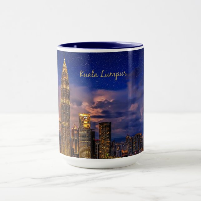 Caneca Horizonte de Kuala Lumpur à noite (Centro)