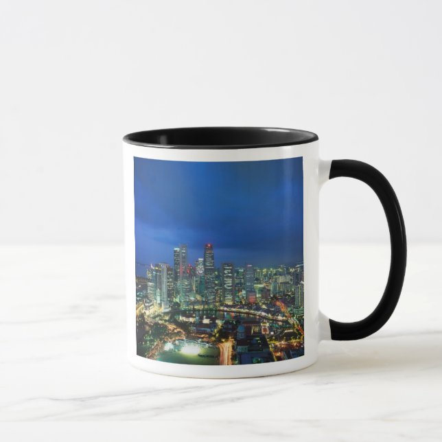 Caneca Horizonte de Singapura à noite, Singapura (Direita)