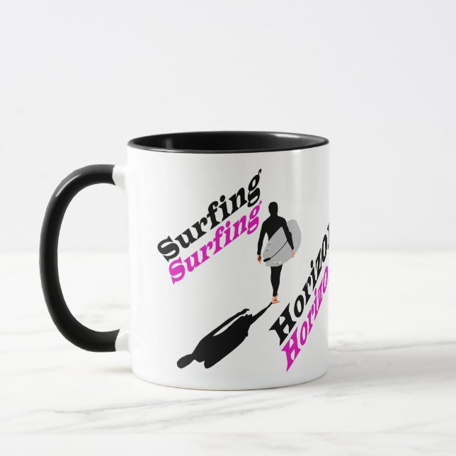 Caneca Horizonte de surfe (Esquerda)