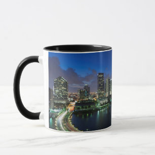 Caneca Horizonte urbano elevado de Brickell Key