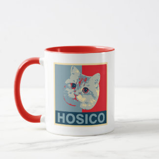 Caneca Hosico - Ilustração Azul Vermelho