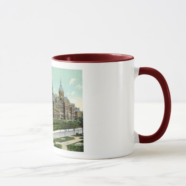 Caneca Hospital de Johns Hopkins, vintage 1910 de (Direita)