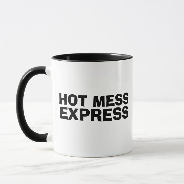 CANECA HOT MESS EXPRESS ENGRAÇADO TRENDY CAFFEE MUG (Esquerda)