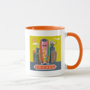 Caneca Hotdog do Estilo Chicago