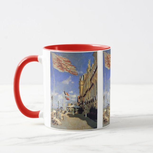 Caneca Hotel des Roches Noires, Trouville de Claude Monet (Esquerda)