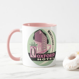 Caneca Hotel Oxford, Montevidéu, Uruguai, Viagem Vintage