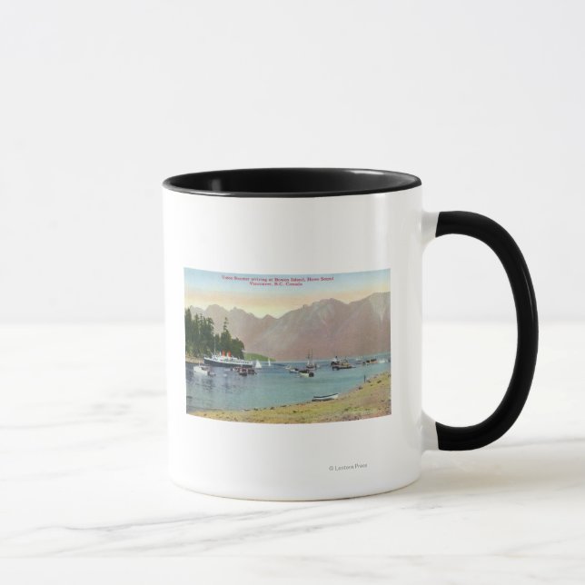 Caneca Howe Sound View do Navio a vapor da União em Bowen (Direita)
