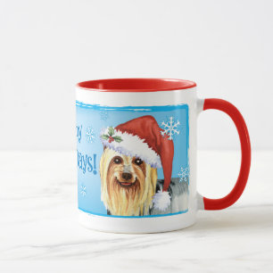 Caneca Howlidays feliz Terrier de seda