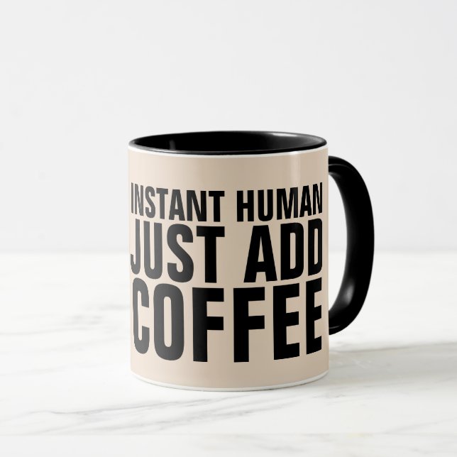 CANECA HUMANO INSTANTE ACRESCENTA MÚGS DE CAFÉ (Frente Esquerda)