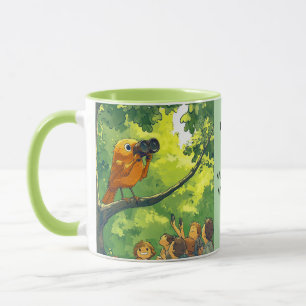 Caneca Humanos Observando Pássaros