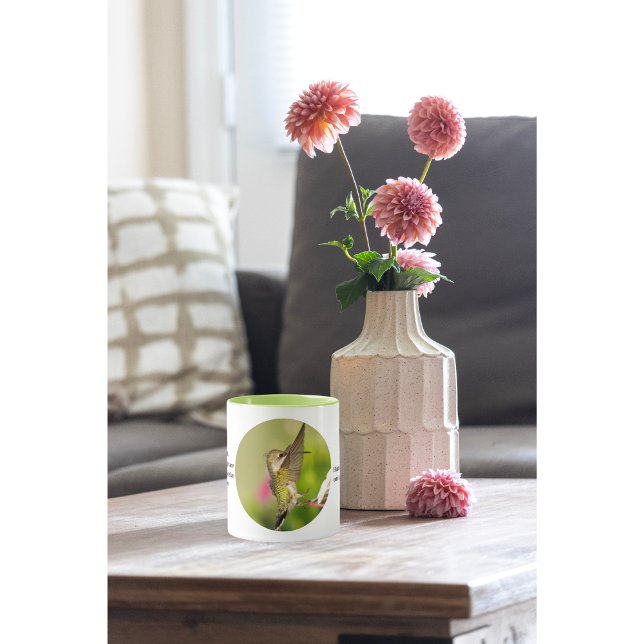 Caneca Hummingbird Café Cup com fatos divertidos (Criador carregado)