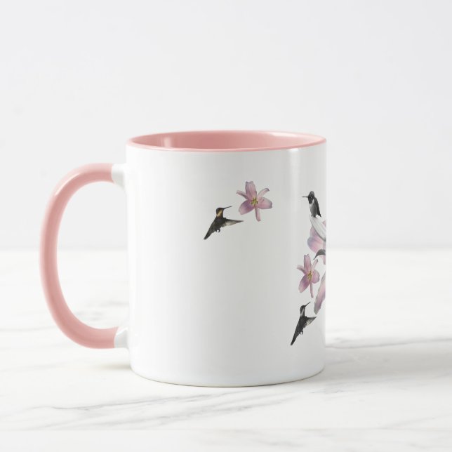 Caneca Hummingbird e Lírios (Esquerda)