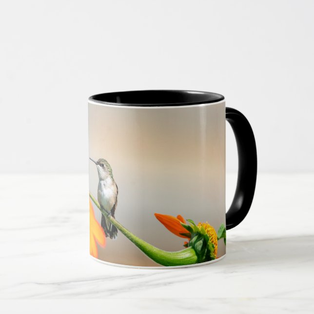Caneca Hummingbird numa floração (Frente Esquerda)