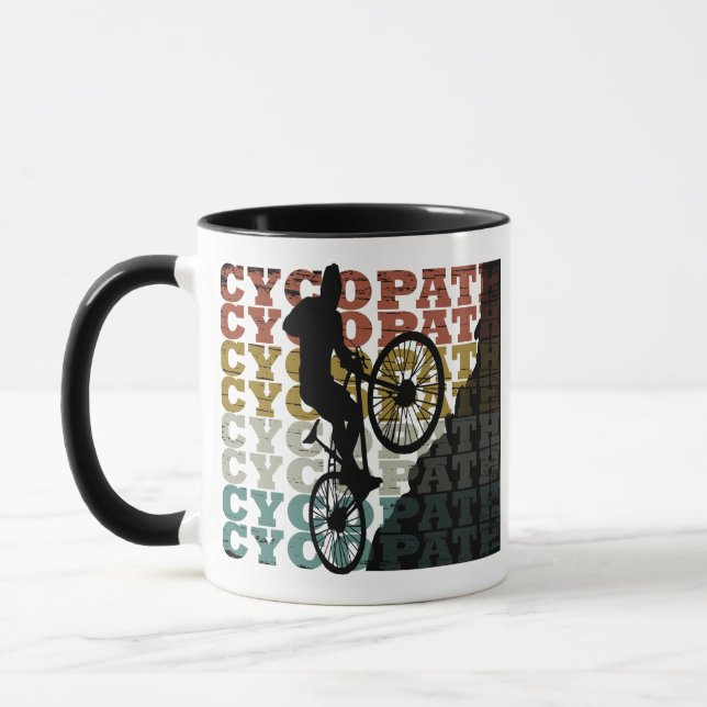 Caneca Humor de Ciclismo de Montanha - Ciclismo Divertido (Esquerda)