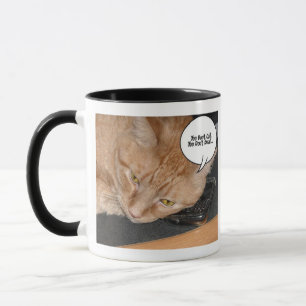 Caneca Humor do Gato Listrado Laranja