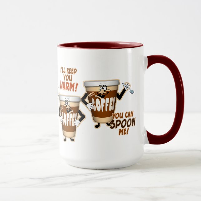 Caneca Humor engraçado do café (Direita)