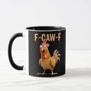 Caneca Humor Engraçado Gótico Corvo F Crocar F Estilo