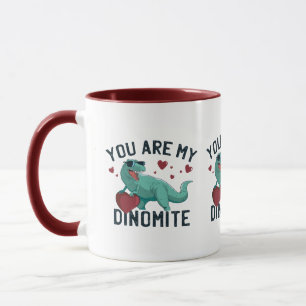 Caneca Humor T-Rex do Namorados Dinomite