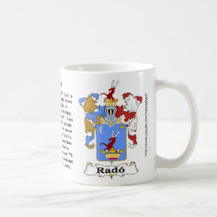 Caneca húngara da brasão da família de Rado