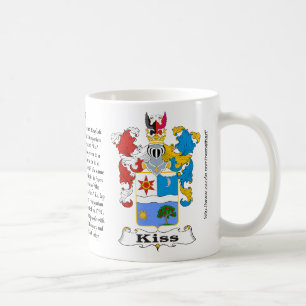 Caneca húngara da brasão da família do beijo