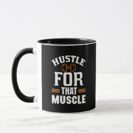 Caneca Hustle para aquele exercício de ginástica muscular