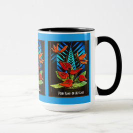 Caneca Hwiian Anthuriums (Mug Personalizado)