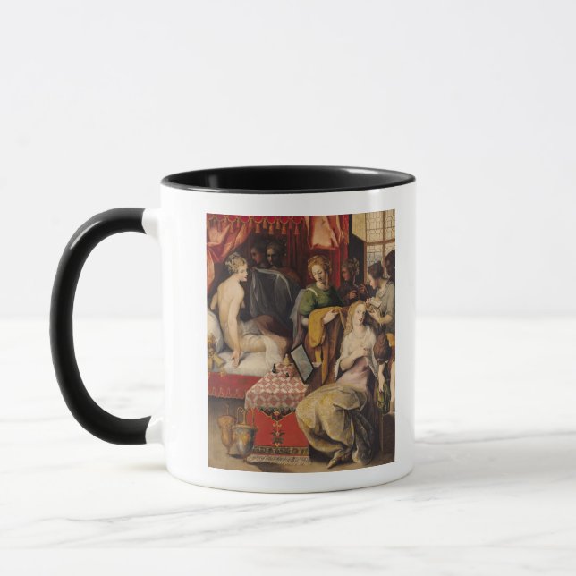 Caneca Hyante e Climene em seu toalete (Esquerda)