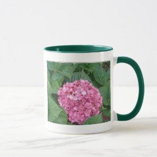 Caneca Hydrangea cor-de-rosa