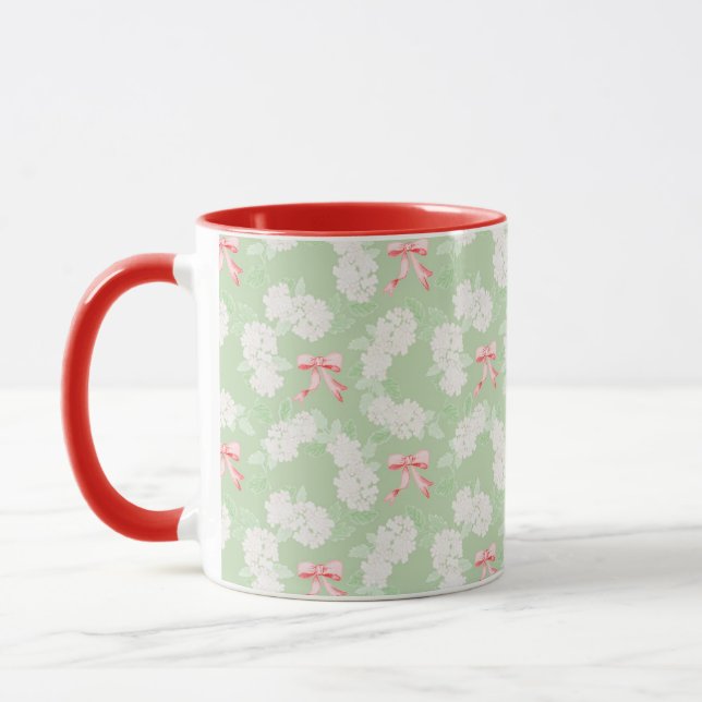 Caneca Hydrangea e Arcos Red Mug (Esquerda)