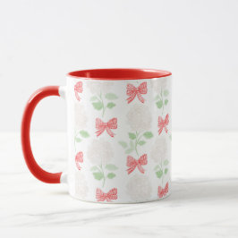 Caneca Hydrangea e Arcos Red Mug