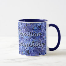 Hydrangea Inspirational Mug Brilhante azul