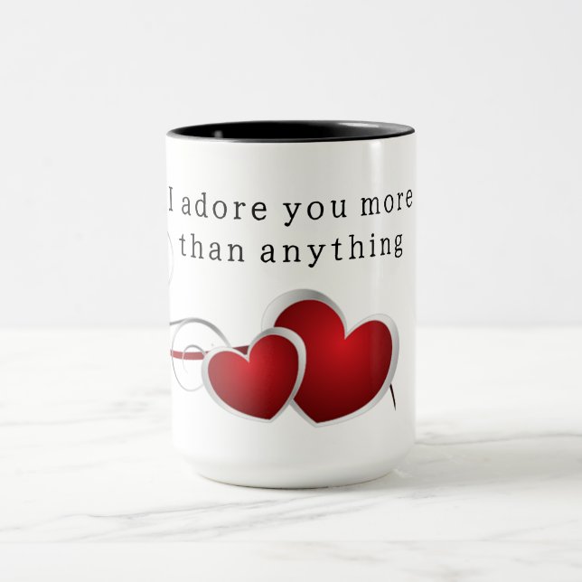 Caneca I adore you more than anything (Centro)
