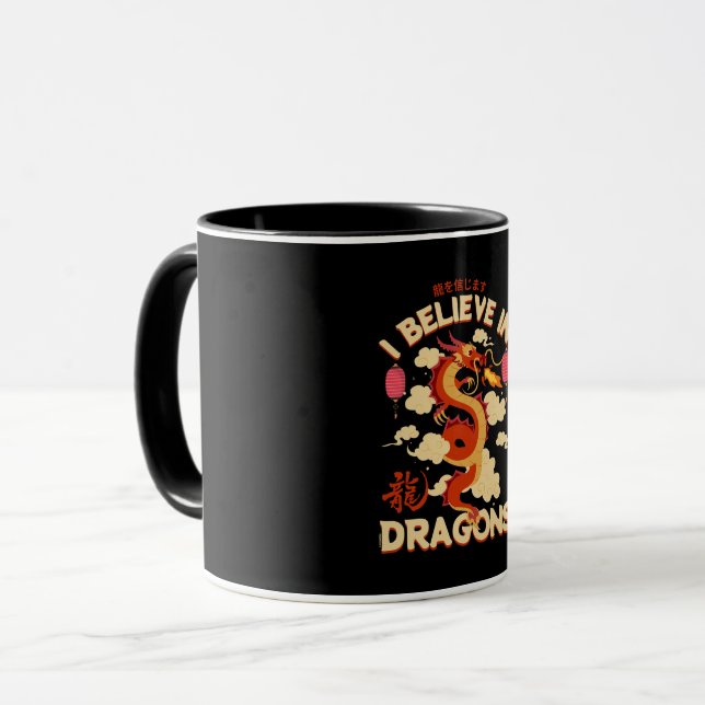 Caneca I believe in dragons - Fantasy (Frente Esquerda)