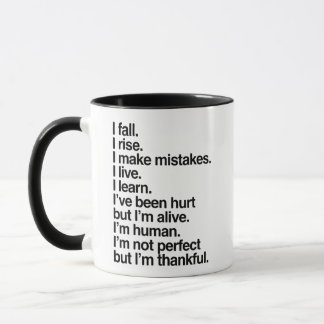 Caneca I Fall Rise and Make Mistakes