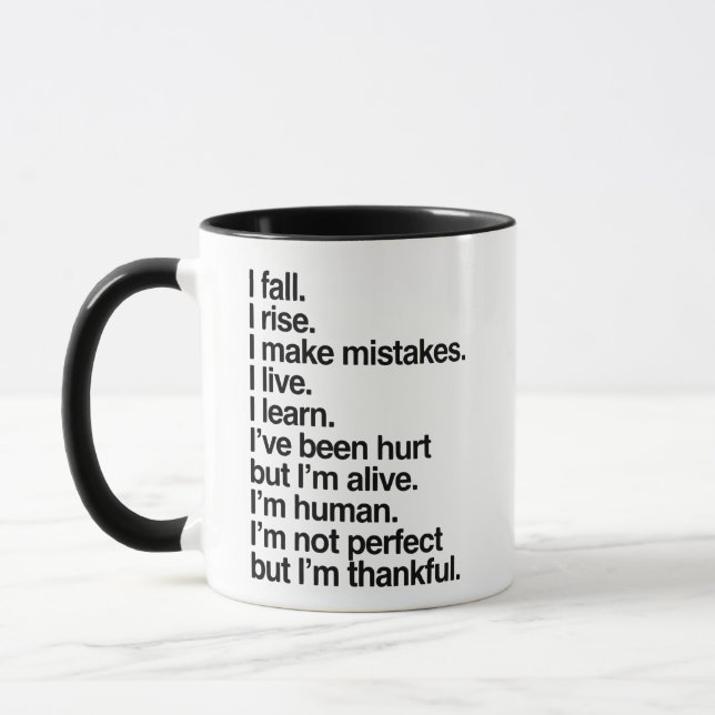 Caneca I Fall Rise and Make Mistakes (Esquerda)
