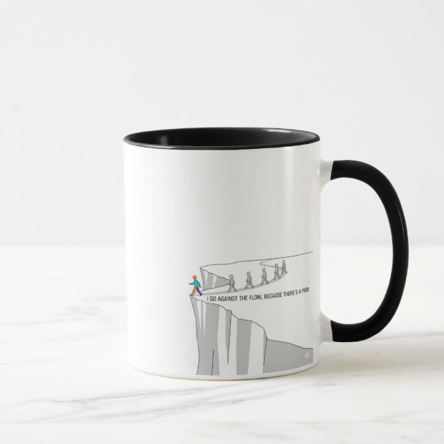 Caneca I Go Against the Flow – Inspirational Coffee Mug (Direita)