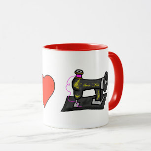 Caneca I Heart Sewing Mug