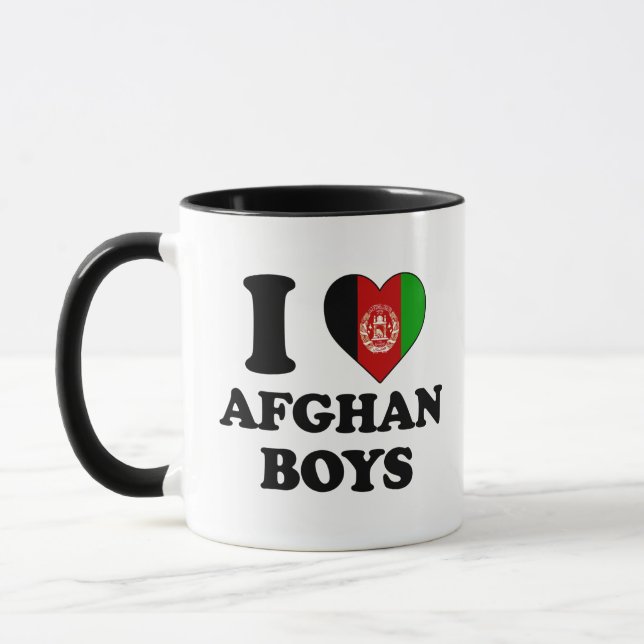 Caneca I love Afghan Boys (Esquerda)