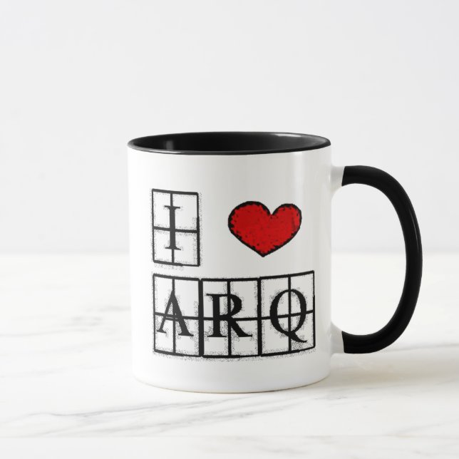 Caneca I love ARQ (Direita)
