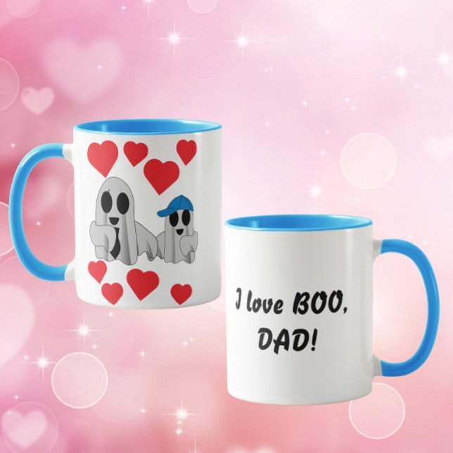 Caneca I Love BOO Pai (de Son) (Criador carregado)