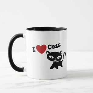 Caneca I love cats