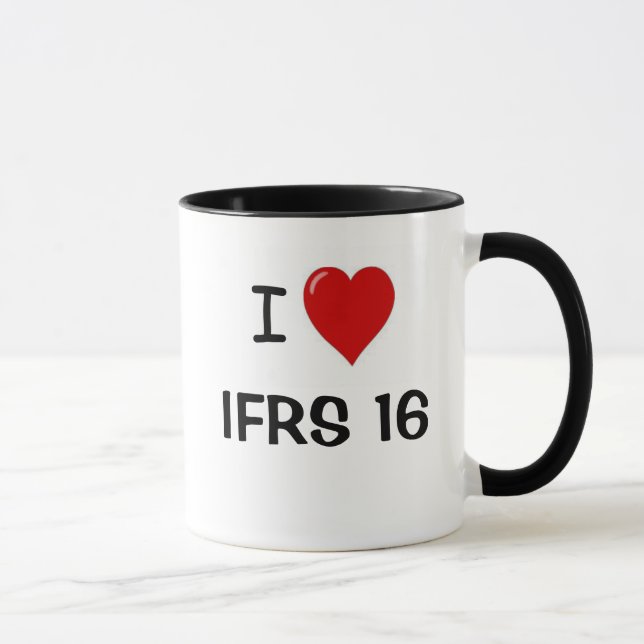 Caneca I Love IFRS 16 - I Heart IFRS16 (Direita)