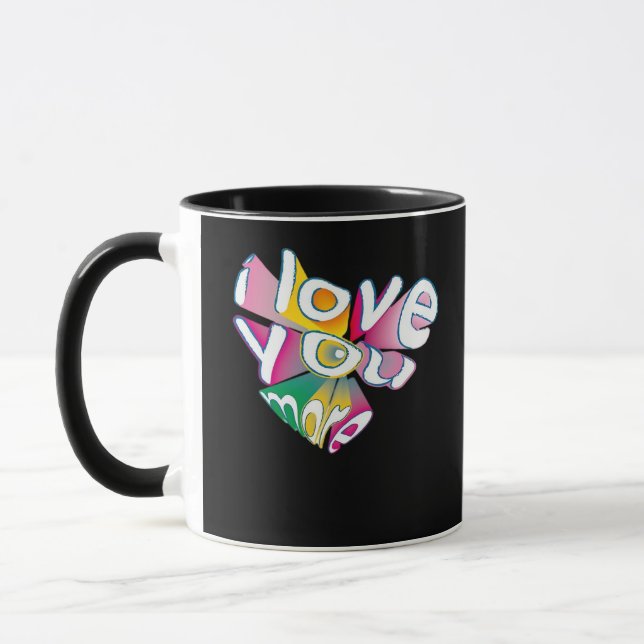Caneca I Love You More Elegant Style  (Esquerda)