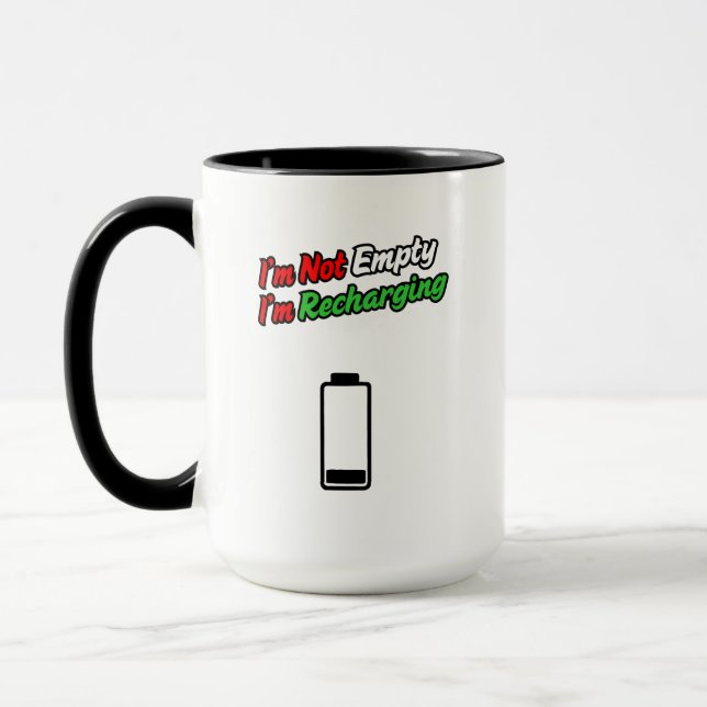 Caneca I’m Not Empty, I’m Recharging – Motivational Coffe (Esquerda)