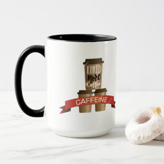 Caneca I Need More Coffee Funny Caffeine Mug - Coffee Lov
